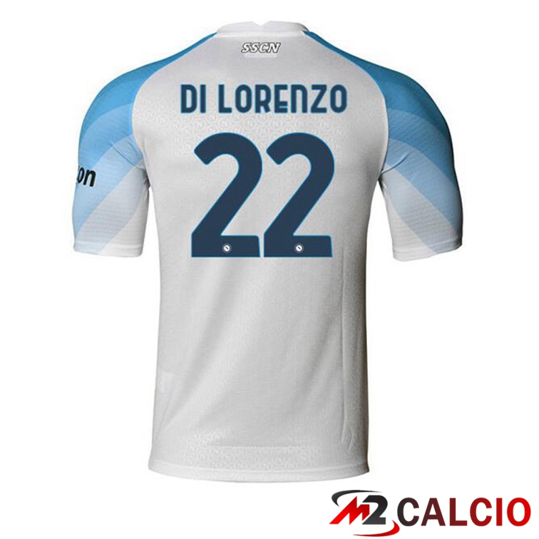 Maglie Calcio SSC Napoli (Di Lorenzo 22) Prima Bianco 2022/2023