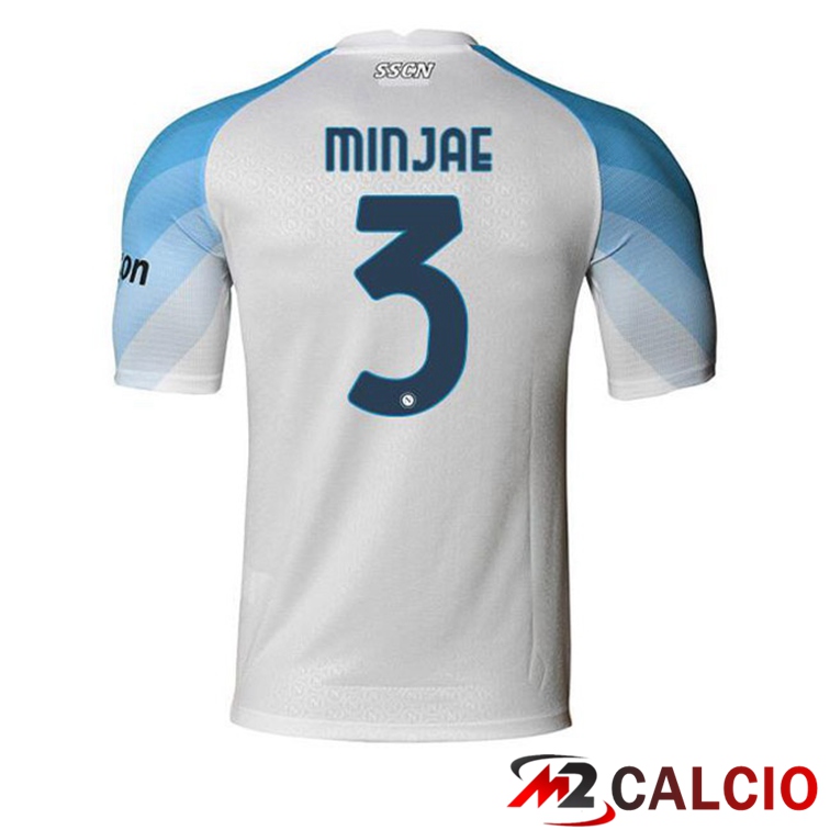 Maglie Calcio SSC Napoli (Minjae 3) Prima Bianco 2022/2023