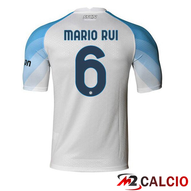 Maglie Calcio SSC Napoli (Mario Rui 6) Prima Bianco 2022/2023