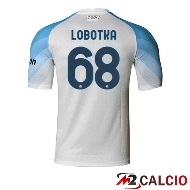 Maglie Calcio SSC Napoli (Lobotka 68) Prima Bianco 2022/2023
