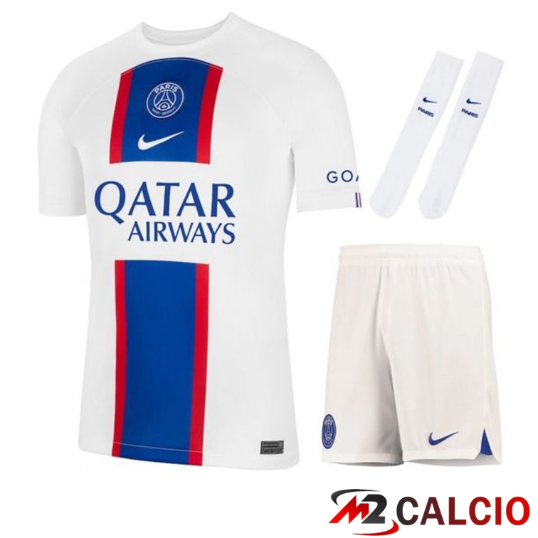 Insieme Maglie Calcio PSG Terza (Pantaloncini + Calzini) 2022/2023