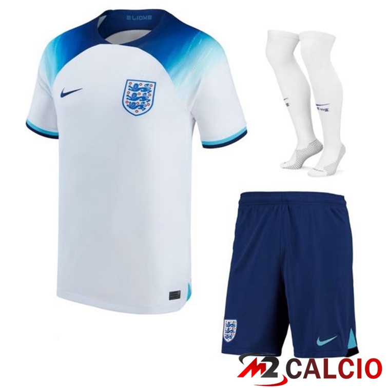 Insieme Maglie Calcio Inghilterra Prima (Pantaloncini + Calzini) 2022/2023