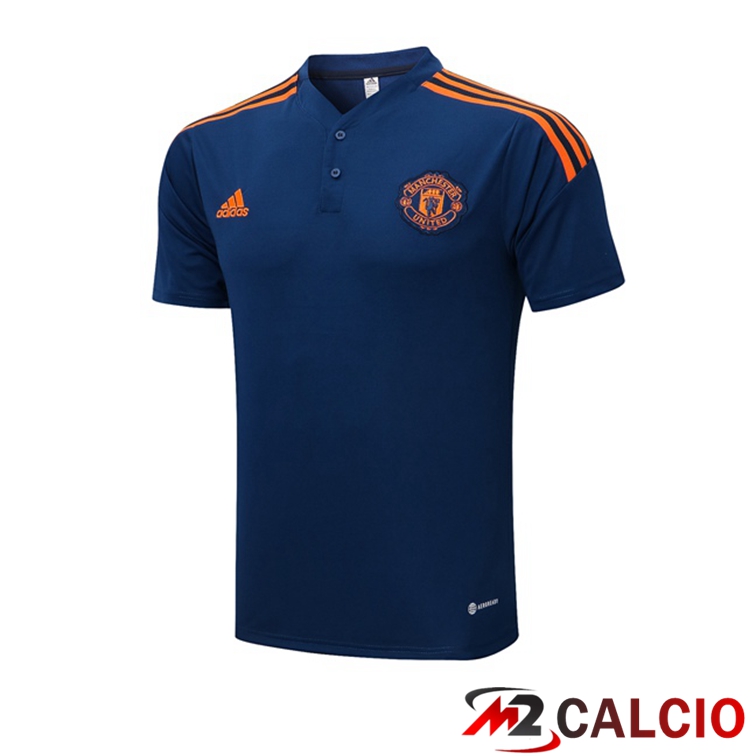 Maglia Polo Manchester United Blu Reale 2022/2023