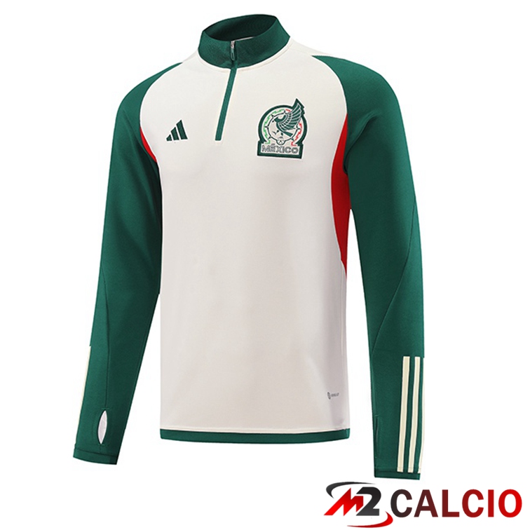 Felpa Allenamento Messico Bianco Verde 2022/2023