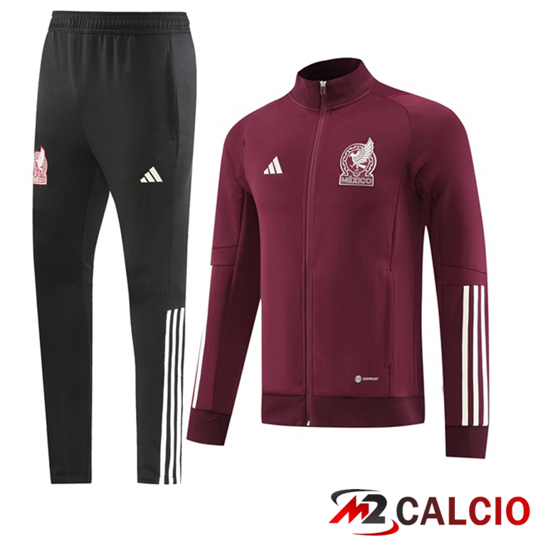 Insieme Tuta Calcio - Giacca Messico Rosso 2022/2023