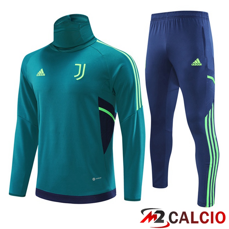 Insieme Tuta Calcio Juventus Collo alto Verde 2022/2023