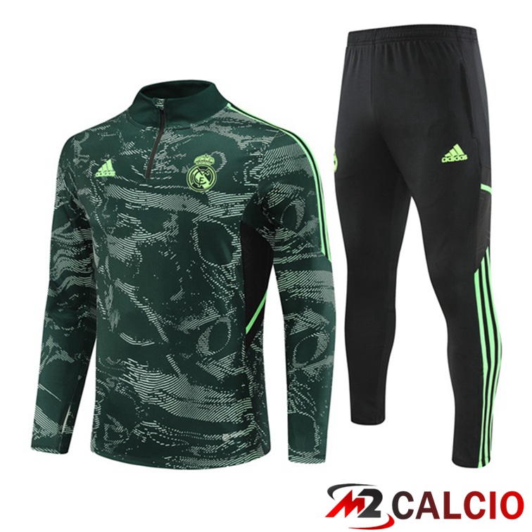 Insieme Tuta Calcio Real Madrid Verde 2022/2023