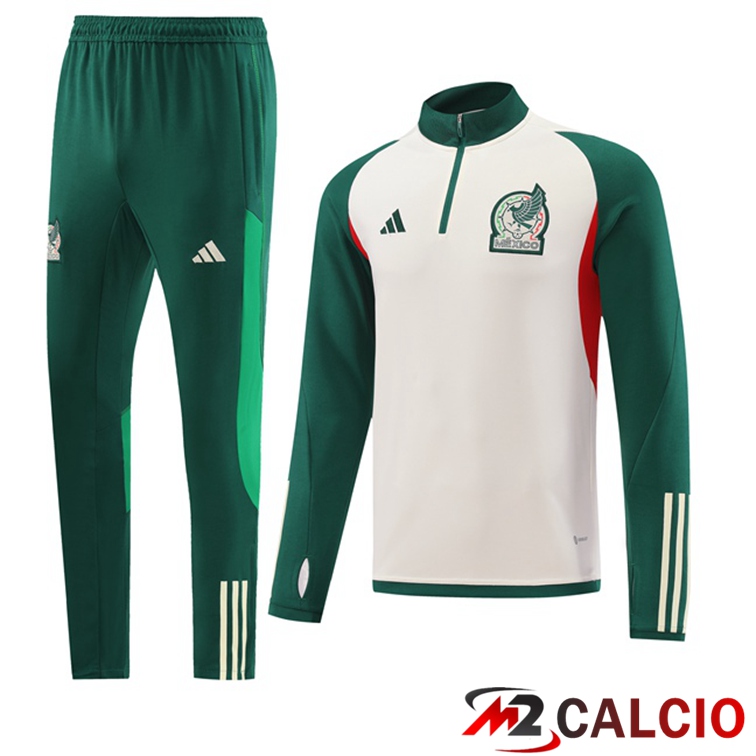Insieme Tuta Calcio Messico Bianco Verde 2022/2023
