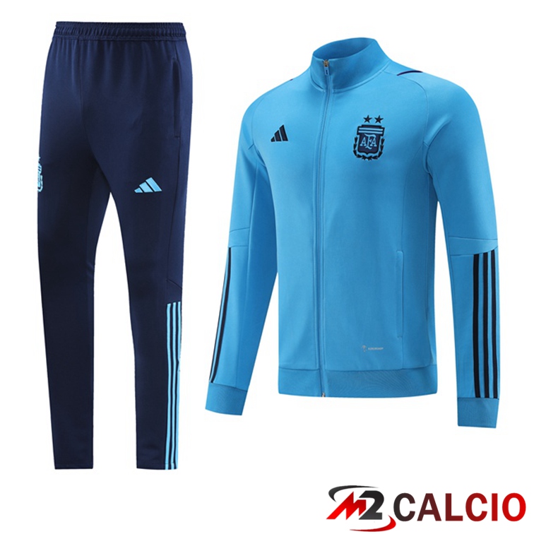 Insieme Tuta Calcio - Giacca Argentina Blu 2022/2023