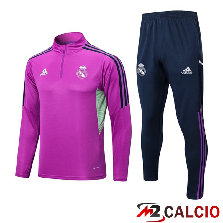 Insieme Tuta Calcio Real Madrid Viola 2022/2023