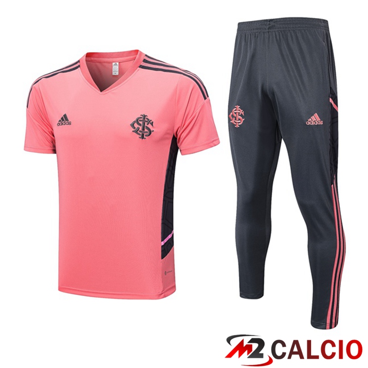 T Shirt Allenamento SC Internacional + Pantaloni Rosa 2022/2023