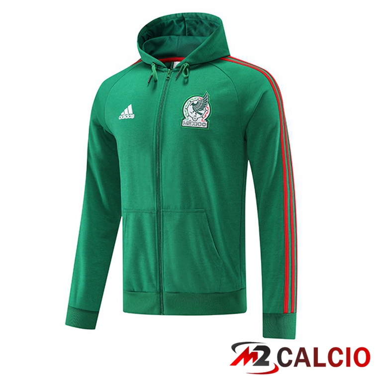 Giacca Con Cappuccio Messico Verde 2022/2023