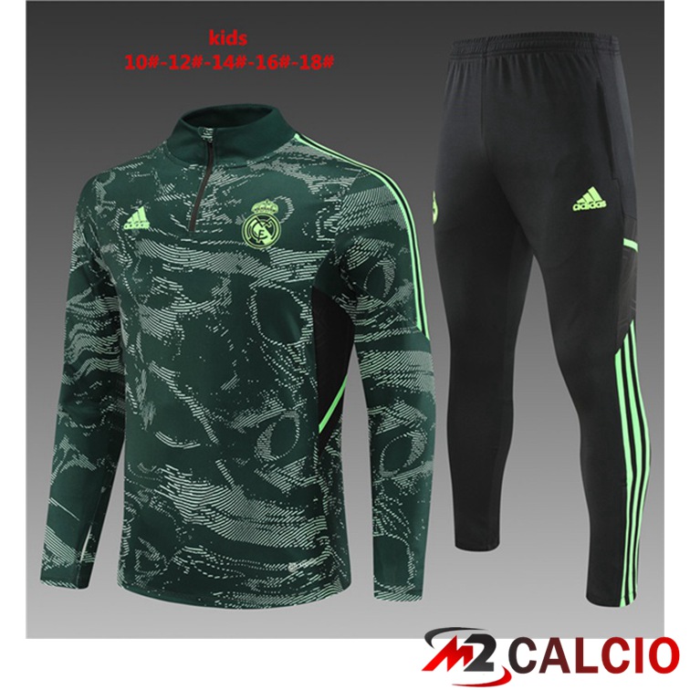 Insieme Tuta Calcio Real Madrid Bambino Verde 2022/2023