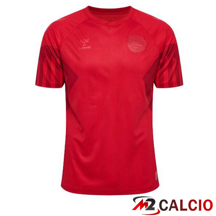 Maglie Calcio Danimarca Prima Rosso Coppa Del Mondo 2022