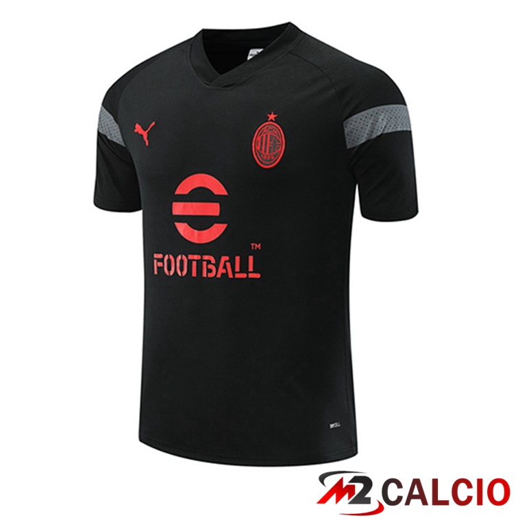 T Shirt Allenamento AC Milan Nero 2022/2023