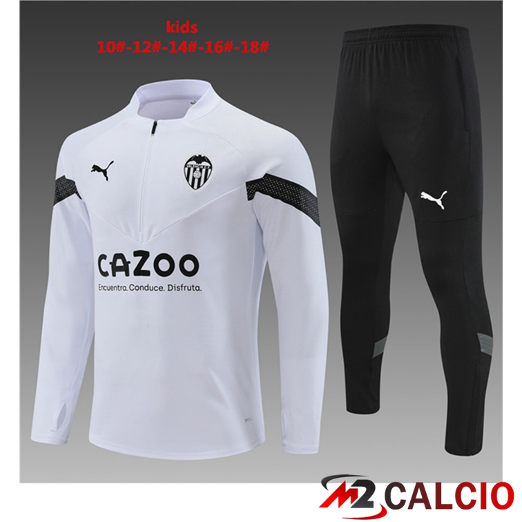 Insieme Tuta Calcio Valencia CF Bambino Bianco 2022/2023
