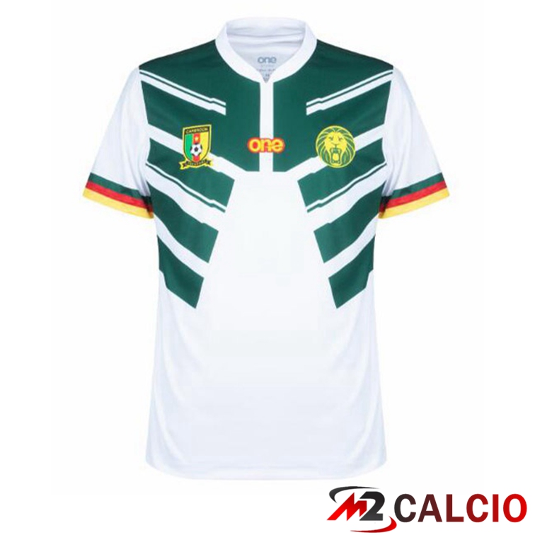 Maglie Calcio Camerun Seconda Bianco Verde Coppa Del Mondo 2022