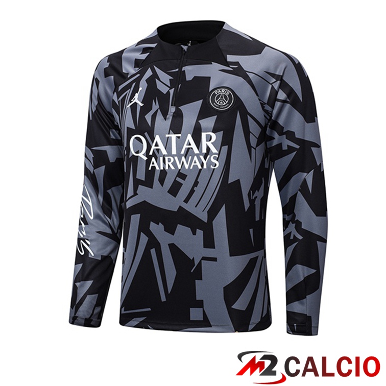 Felpa Allenamento FC Barcellona Nero Grigio 2022/2023