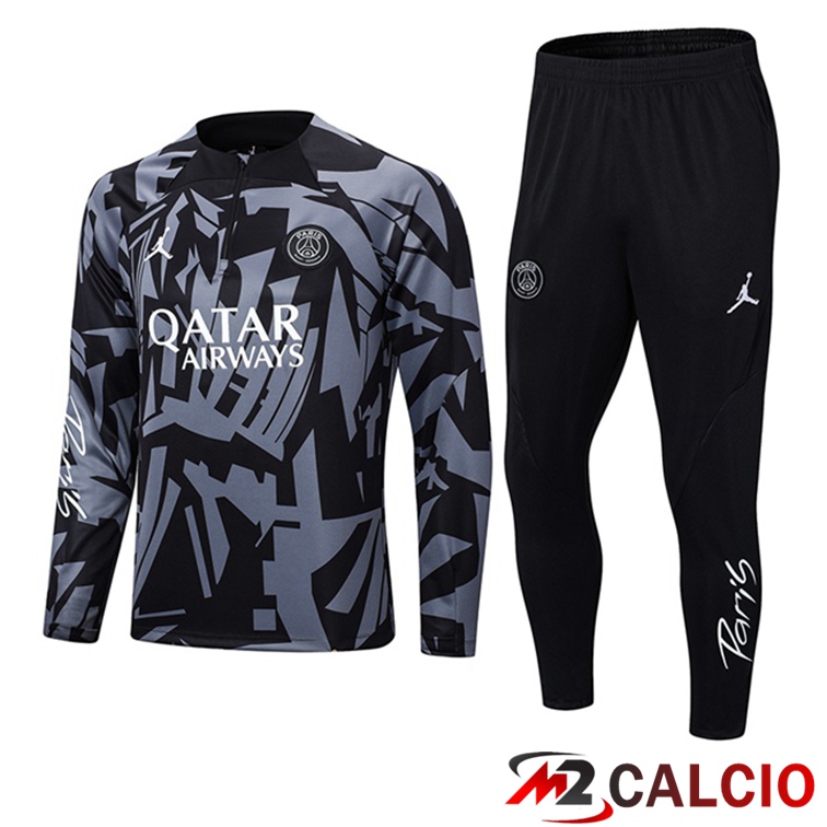 Insieme Tuta Calcio FC Barcellona Nero Grigio 2022/2023