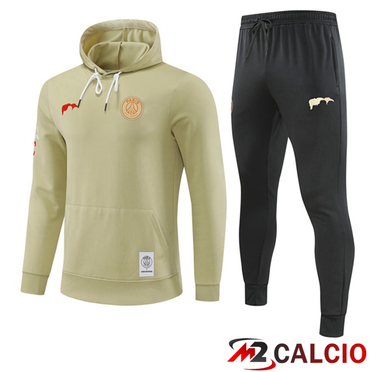 Insieme Giacca Con Cappuccio Tuta Paris PSG Marrone 2022/2023