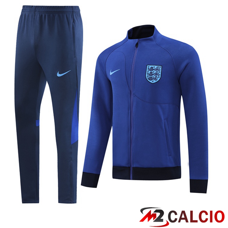 Insieme Tuta Calcio - Giacca Inghilterra Blu 2022/2023