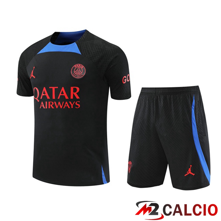 T Shirt Allenamento Paris PSG + Pantaloncini Nero 2022/2023