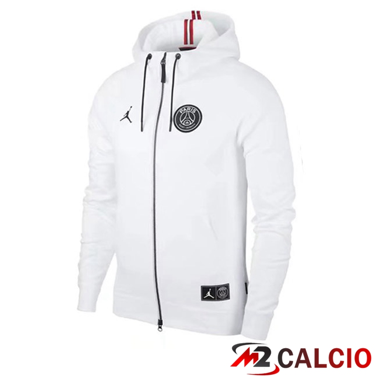 Giacca Con Cappuccio JORDAN Paris PSG Bianco 2022/2023