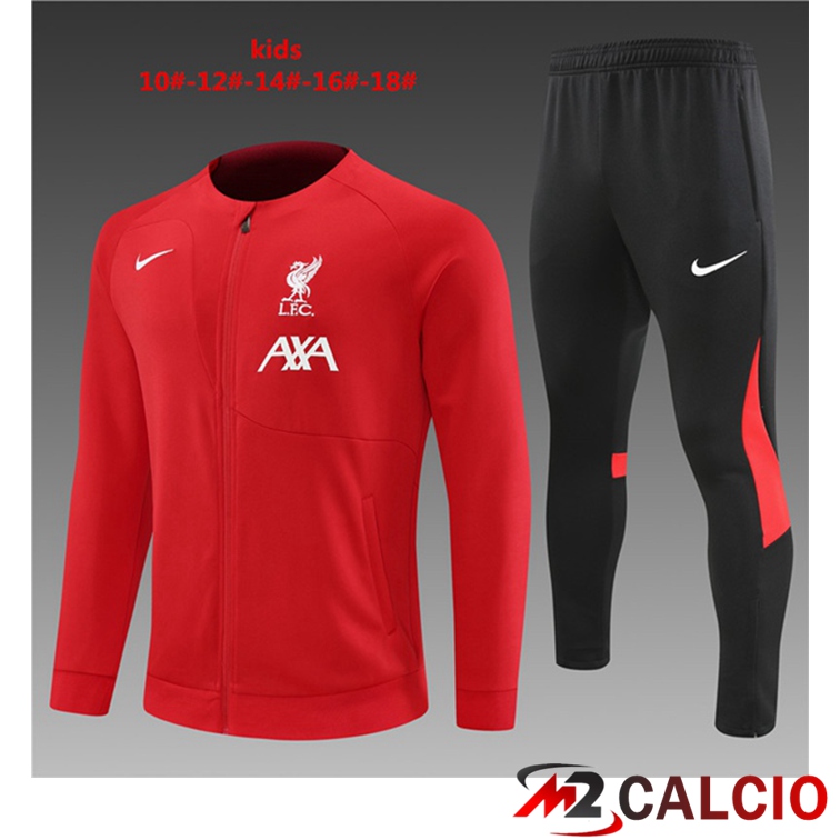 Insieme Tuta Calcio - Giacca FC Liverpool Bambino Rosso 2022/2023