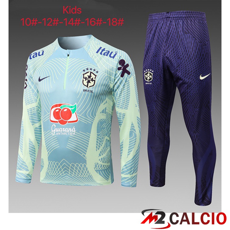 Insieme Tuta Calcio FC Barcellona Bambino Verde 2022/2023