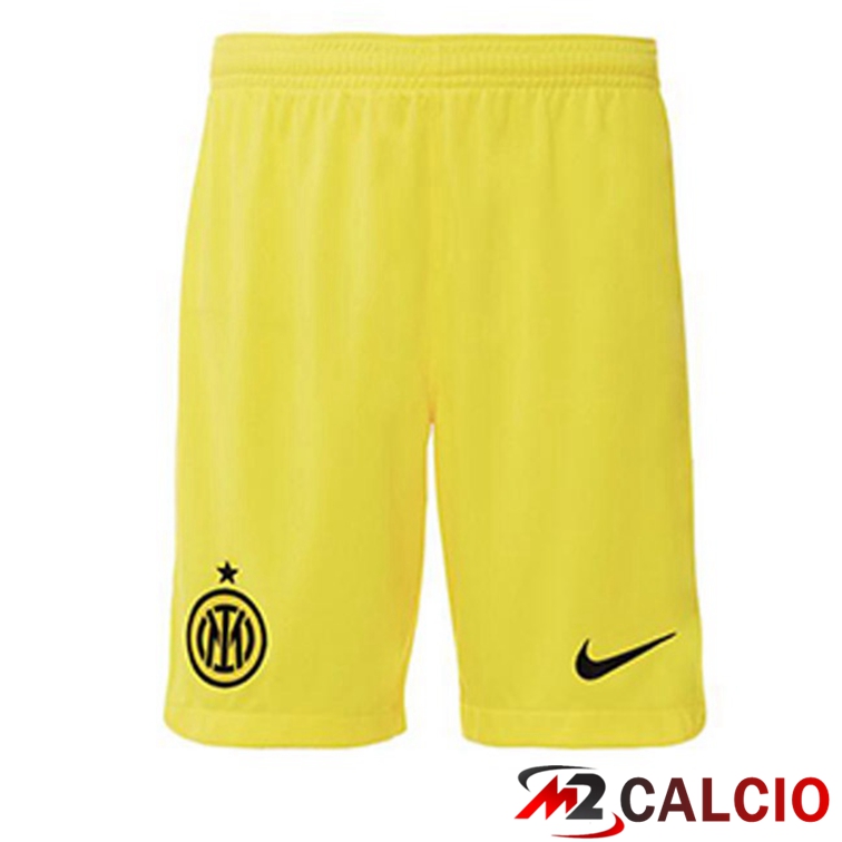 Pantaloncini Calcio Inter Milan Terza Giallo 2022/2023