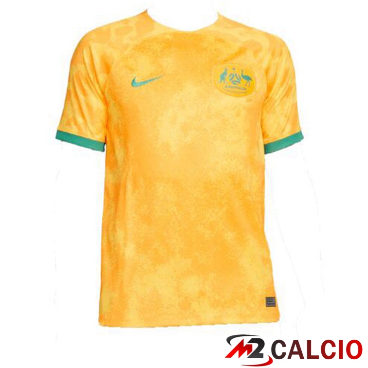 Maglie Calcio Australia Prima Giallo Coppa Del Mondo 2022