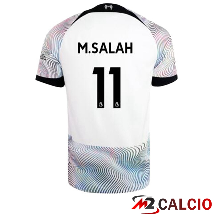 Maglie Calcio FC Liverpool (M.SALAH 11) Seconda Bianco 2022/2023