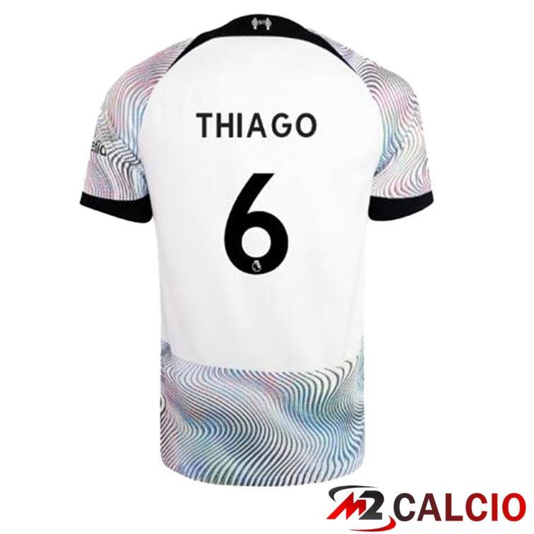Maglie Calcio FC Liverpool (THIAGO 6) Seconda Bianco 2022/2023