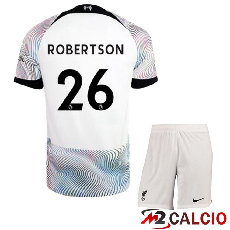 Maglie Calcio FC Liverpool (ROBERTSON 26) Bambino Seconda Bianco 2022/2023