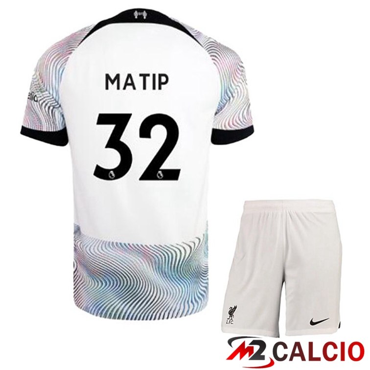 Maglie Calcio FC Liverpool (MATIP 32) Bambino Seconda Bianco 2022/2023