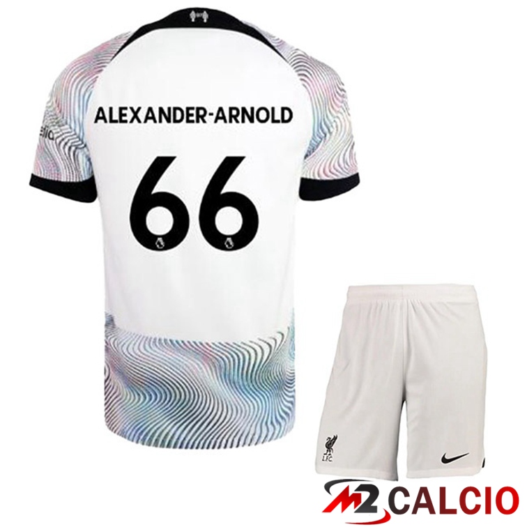 Maglie Calcio FC Liverpool (ALEXANDER-ARNOLD 66) Bambino Seconda Bianco 2022/2023