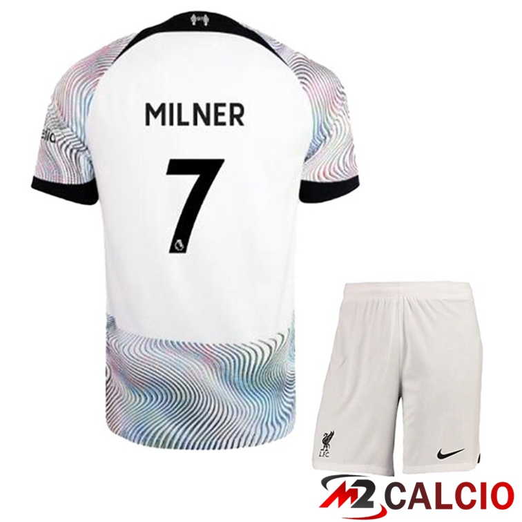 Maglie Calcio FC Liverpool (MILNER 7) Bambino Seconda Bianco 2022/2023