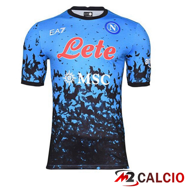 Maglie Calcio SSC Napoli Terza Euro Blu Nero 2022/2023