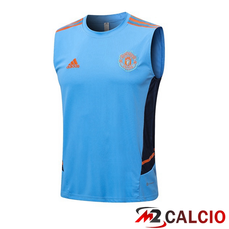 Canotta Calcio Manchester United Blu 2022/2023