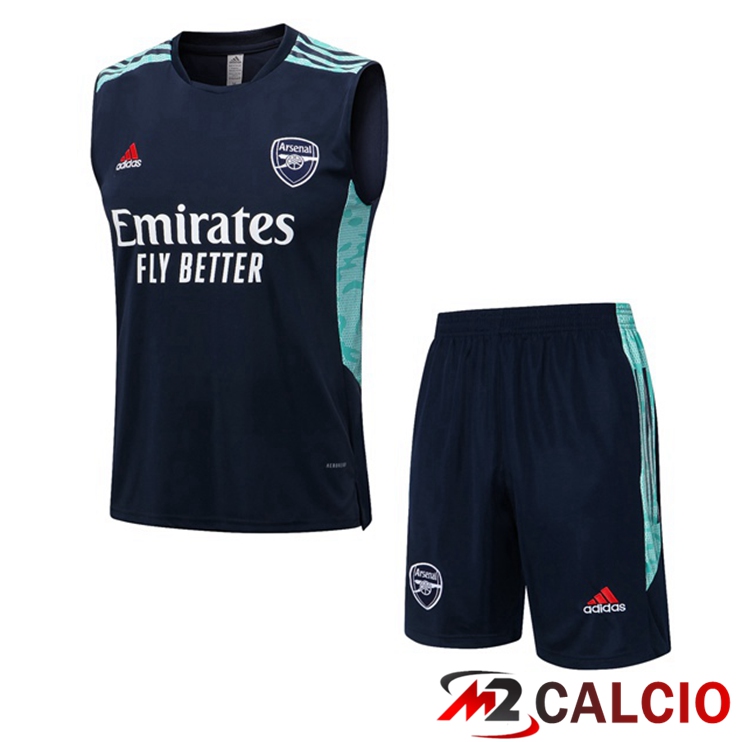 Canotta Calcio Arsenal + Pantaloncini Blu Reale 2022/2023