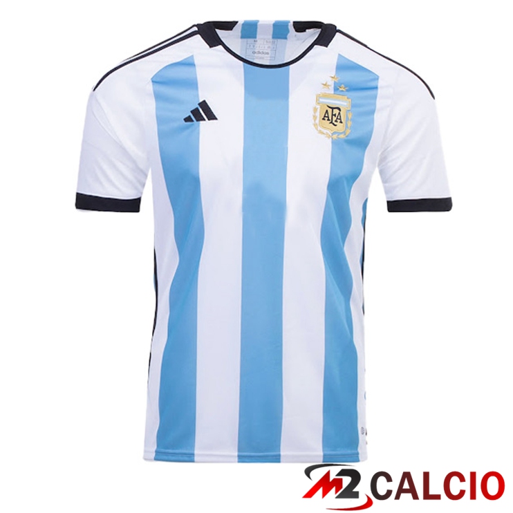 Maglie Calcio Argentina 3 Stars Prima Blu Bianco 2022/2023