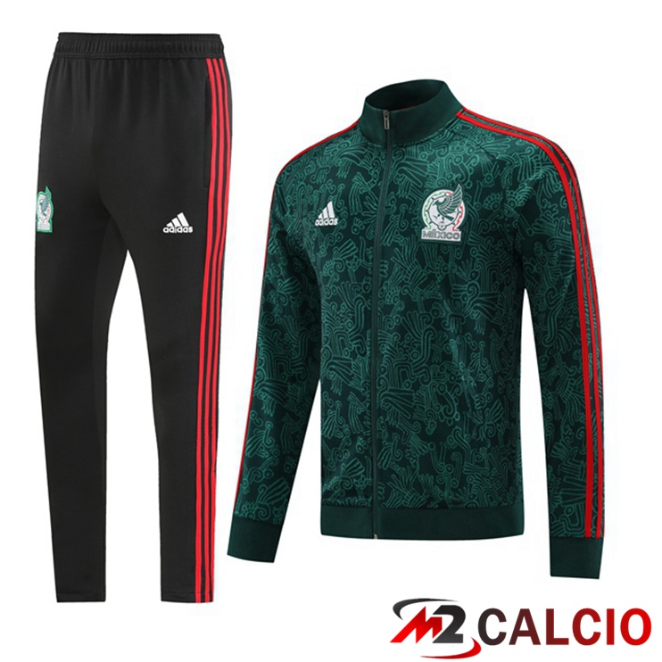 Insieme Tuta Calcio - Giacca Messico Verde 2022/2023