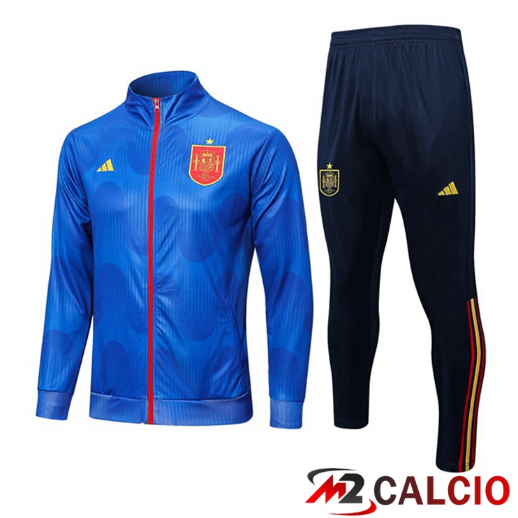 Insieme Tuta Calcio - Giacca Spagna Blu 2022/2023