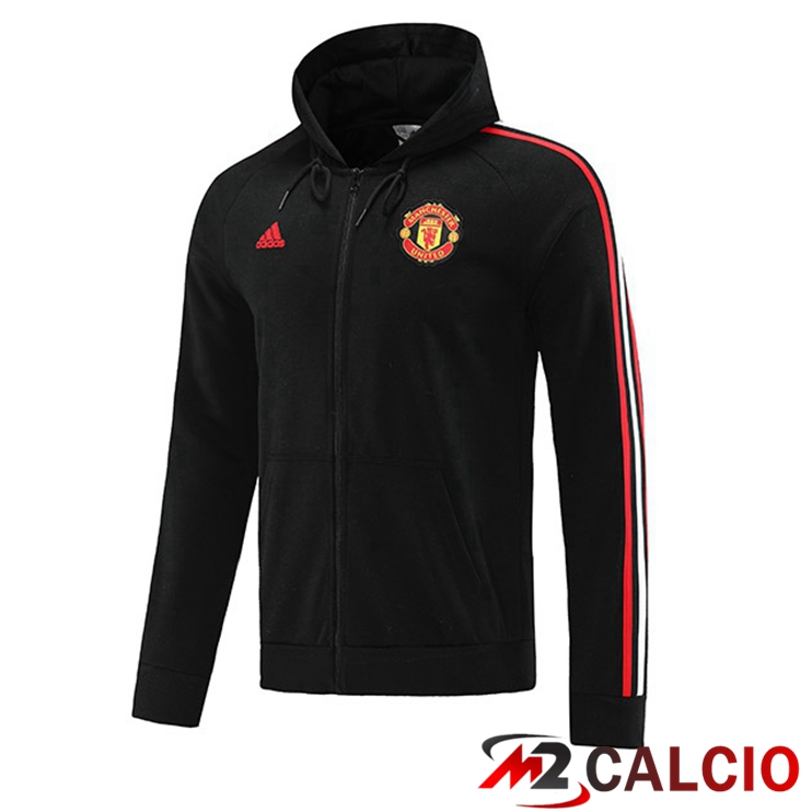 Giacca Con Cappuccio Manchester United Nero 2022/2023