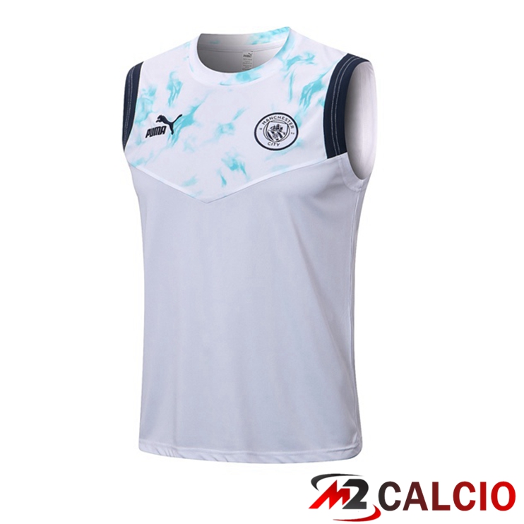 Canotta Calcio Manchester City Bianco 2022/2023