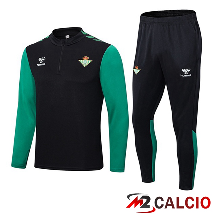 Insieme Tuta Calcio Real Betis Nero Verde 2022/2023