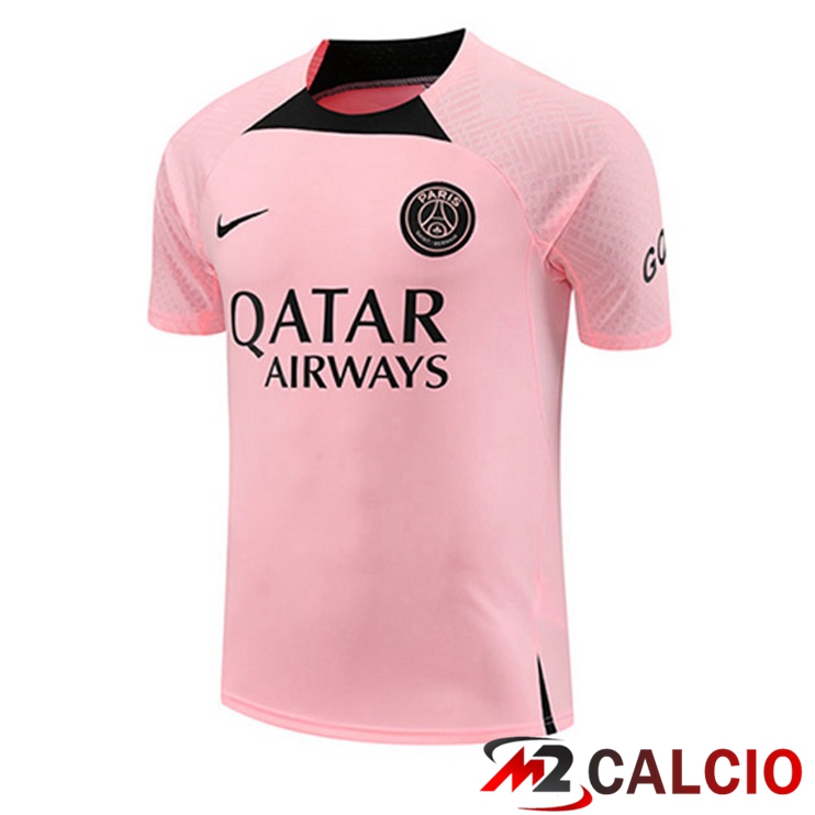 T Shirt Allenamento Paris PSG Rosa 2022/2023