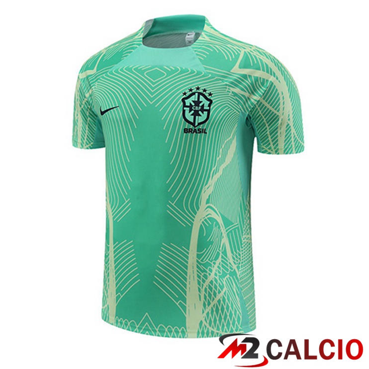T Shirt Allenamento Brasile Verde 2022/2023