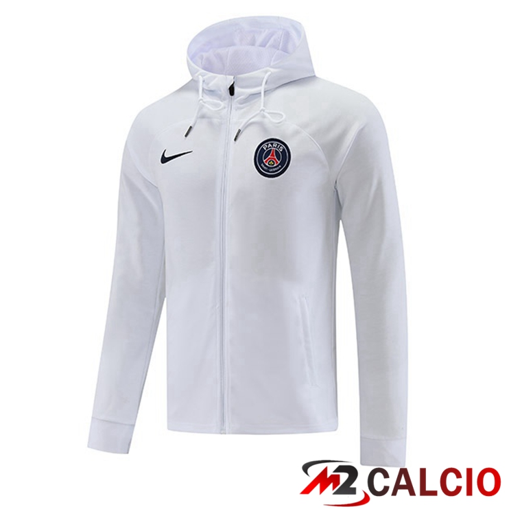 Giacca Con Cappuccio Paris PSG Bianco 2022/2023