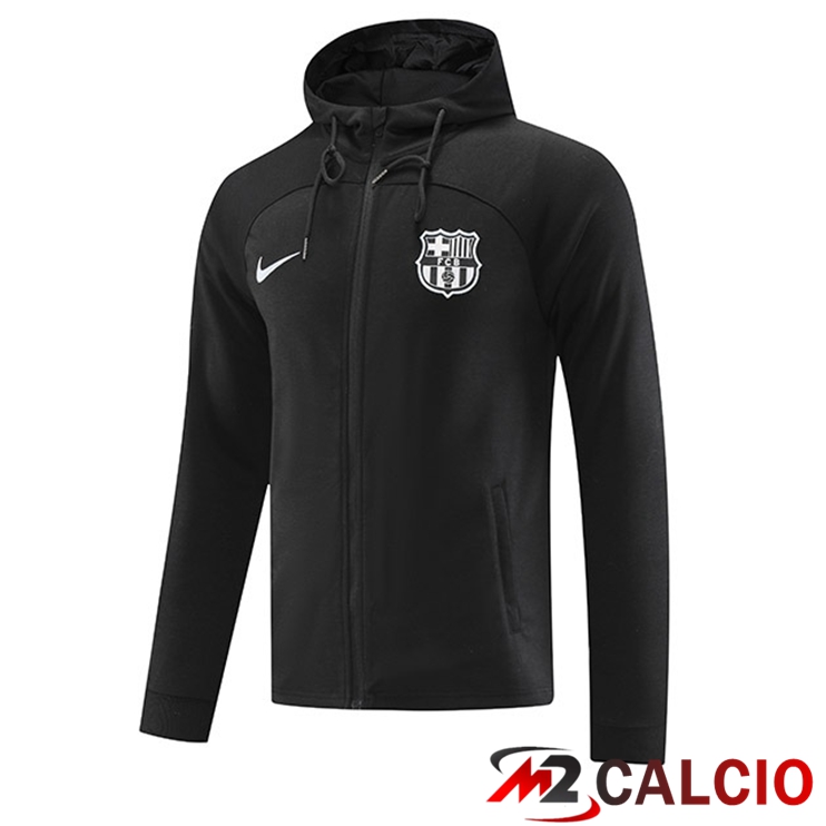 Giacca Con Cappuccio FC Barcellona Nero 2022/2023